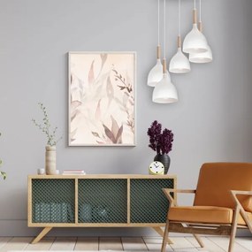 Csillár zsinóron NOAK WOOD 5xE27/15W/230V fehér/bükkfa