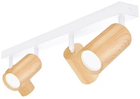 Brilagi - Spotlámpa SELE 4xGU10/30W/230V fehér/tölgy dekor