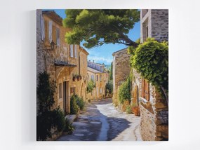 Canvas Vászonkép Provence Utca Bérházak Franciaország Nyár 40 x 40