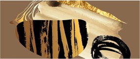 Kép - Absztrakció aranybarna N⁰2 (120x50 cm)