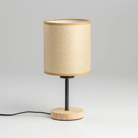 Brilagi - Asztali lámpa NUBILA WOOD 1xE27/25W/230V tölgy/világosbarna