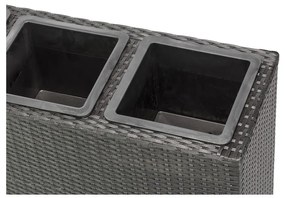 Patteo fekete kültéri virágtartó - Bonami Essentials