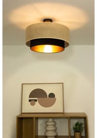 Felületre szerelt csillár SARTA 1xE27/60W/230V fekete/juta