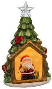 Karácsonyi kerámia fénydekoráció - Casa Selección