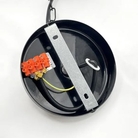 Láncos csillár ROSA 5xE27/60W/230V fekete/szürke