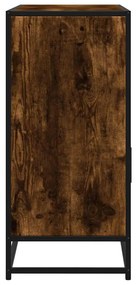 sonoma tölgy színű szerelt fa tálalószekrény 100x35x76 cm