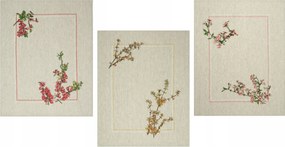 3 db-os 100% Len lenvászon konyharuha szett