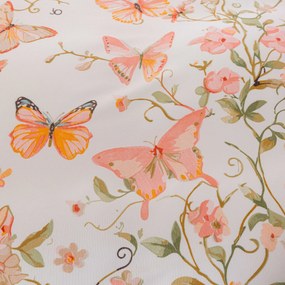 Mikroszálas ágyneműhuzat ORANGE BUTTERFLY fehér Ágyneműhuzat mérete: 2 db 70 x 80 cm | 160 x 200 cm
