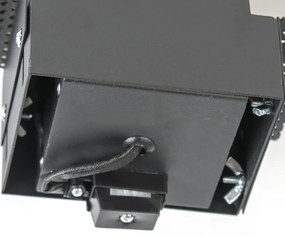 6 db-os beépíthető spotlámpa készlet fekete GU10 dönthető keret nélküli - Oneon