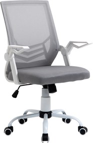 Vinsetto Ergonomikus Irodai Szék Hálós Szék Állítható Magassággal Összecsukható Karfa Lélegző Lumbális Támogatással Fiataloknak és Felnőtteknek 62.5x5
