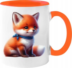 Gyönyörű Őszi Bögre 330ml Kávé Ajándék Őszi Róka Csomagolás