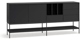 Fekete komód 220x98x45 cm Platt – Teulat