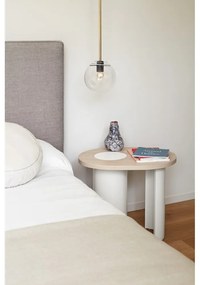 Tárolóasztal kőrisfa dekorral 45x60 cm Nori – Teulat