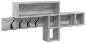 Fali Kabáthorog Szürke sonoma 100 x 12 x 43.5 cm Faanyag