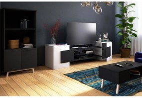 Tv szekrény/asztal Gavin  (fehér + fekete). 1098612