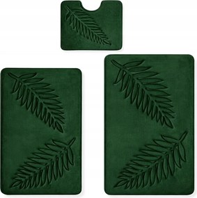 3X Fürdőszoba Szőnyeg Szett Csúszásgátló fürdőszoba szőnyeg Szett