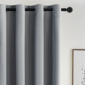 4Home Manila sötétítő függöny világosszürke, 150 x 250 cm