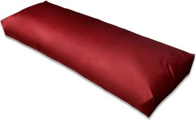 vidaXL vörösbor színű kárpitozott hátpárna 120 x 40 x 10 cm