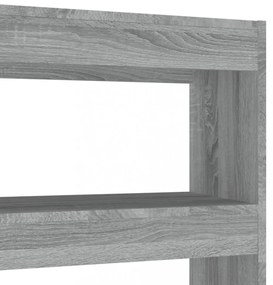 szürke sonoma színű könyvszekrény/térelválasztó 100x30x135 cm