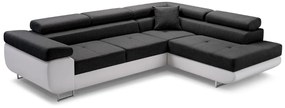 ALFA sarok kanapéágy, 273x70/85x203, sioux 1115/lux 23, jobb sarok