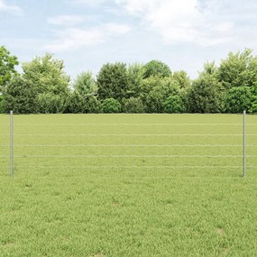 Kerti Kerítés Készlet 2 db Galvanizált acél 25 x 0.6 m Tartós