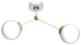 Felületre szerelhető csillár JOY 2xE14/40W/230V fehér/arany