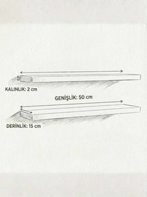 Fali polc, 50 cm – Shelf50