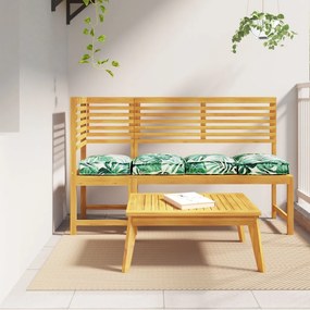 Raklappárnák üléshez 4 db Levél minta 40x40x8 cm Oxford szövet