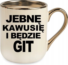 Bögre Elegant Bézs Baba*kávé És Lesz Git Ajándék Születésnapra Karácsonyra