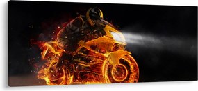 Kép - Motoros lángokkal (120x50 cm)
