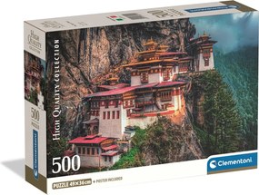 Kolostor The Tiger's Nest 500 db-os Compact puzzle Clementoni