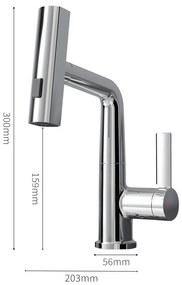 Mara mosogató csaptelep multifunkciós fejjel fekete