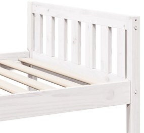 fehér tömör fenyőfa gyerekágy matrac nélkül 90 x 190 cm