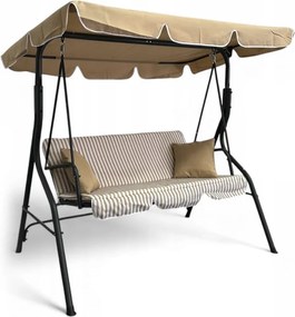 Kerti hinta 3 személyre - bézs