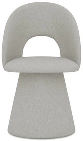 Világosszürke kárpitozott étkezőfotel Kalo – Makamii