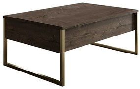 Luxe Walnut and Gold konferenciaasztal