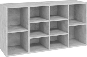 vidaXL betonszürke szerelt fa cipőtároló pad 103 x 30 x 55 cm
