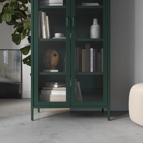 ANGELO vitrin, 800 x 1850 x 450 mm, Modern: palackzöld