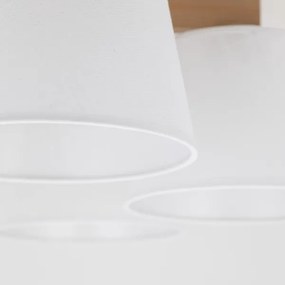 Brilagi - Felületre szerelt mennyezeti csillár LATTE SABIA 5xE27/15W/230V fenyő/fehér