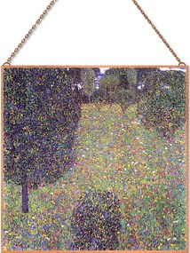 Gustav Klimt - Meadow in Flower üvegkép, falikép