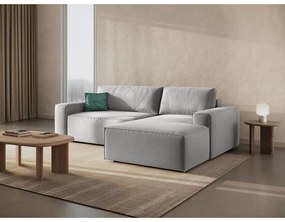Világosszürke kinyitható sarokkanapé (jobb oldali) Jodie – Micadoni Home