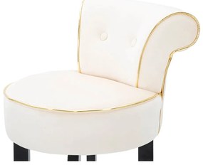 Krémszínű bársony bárszék 96 cm Luxy – Mauro Ferretti