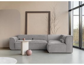 Világosszürke sarokkanapé (jobb oldali) Flex Felix – Miuform