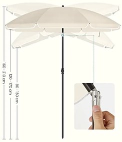 SOMBRILLA dönthető kerti napernyő 160 cm, bézs