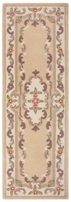Aubusson bézs gyapjú futószőnyeg, 67 x 210 cm - Flair Rugs