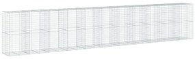 horganyzott vas gabion kosár fedéllel 1100 x 100 x 200 cm