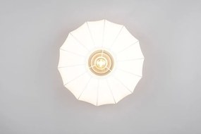 Fehér fém mennyezeti lámpa textil búrával ø 40 cm Madleine – Reality