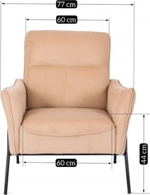 Pihenőfotel ALBERTO Bézs