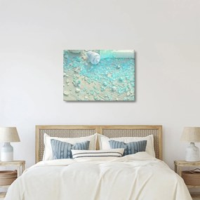 Kép - Tengerparti hangulat türkiz árnyalatokban (70x50 cm)
