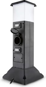 Brilagi - Kültéri lámpa 2 db SCHUKO aljzattal 1xE14/15W/230V IP44 fekete